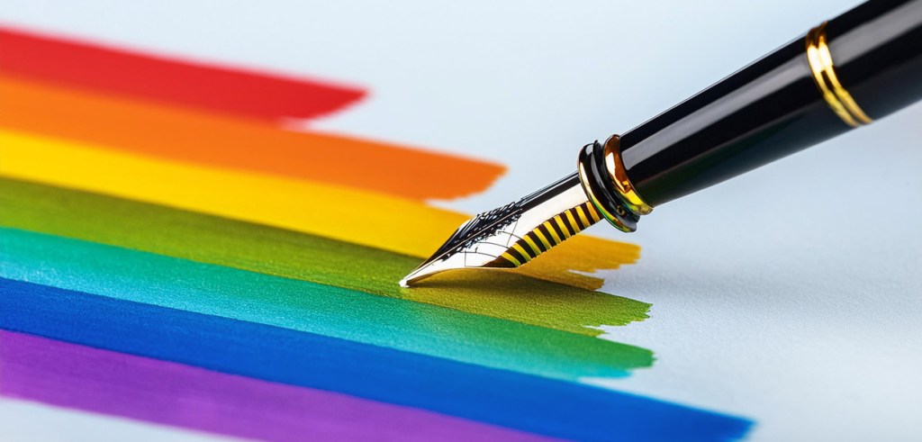 Writing on a Rainbow. ©Alina Oswald. 